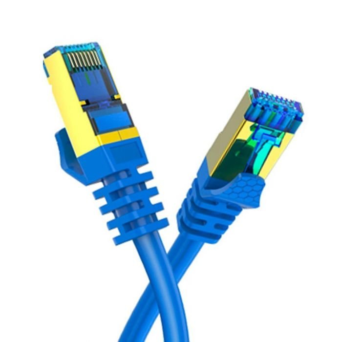 20m CAT7 High Speed Shielded Ethernet Cable 1000MHz 10Gbps RJ45 - Blue