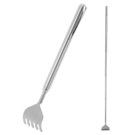 Telescopic Extendable Handy Portable Back Scratcher Metal Rake – Pink