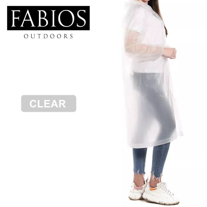 Waterproof Clear Poncho Raincoat for Men / Women