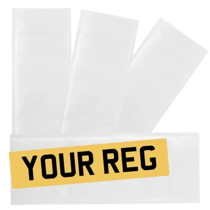 100 White Padded Bubble Number Plate Envelope Mailer 535mm x 180mm